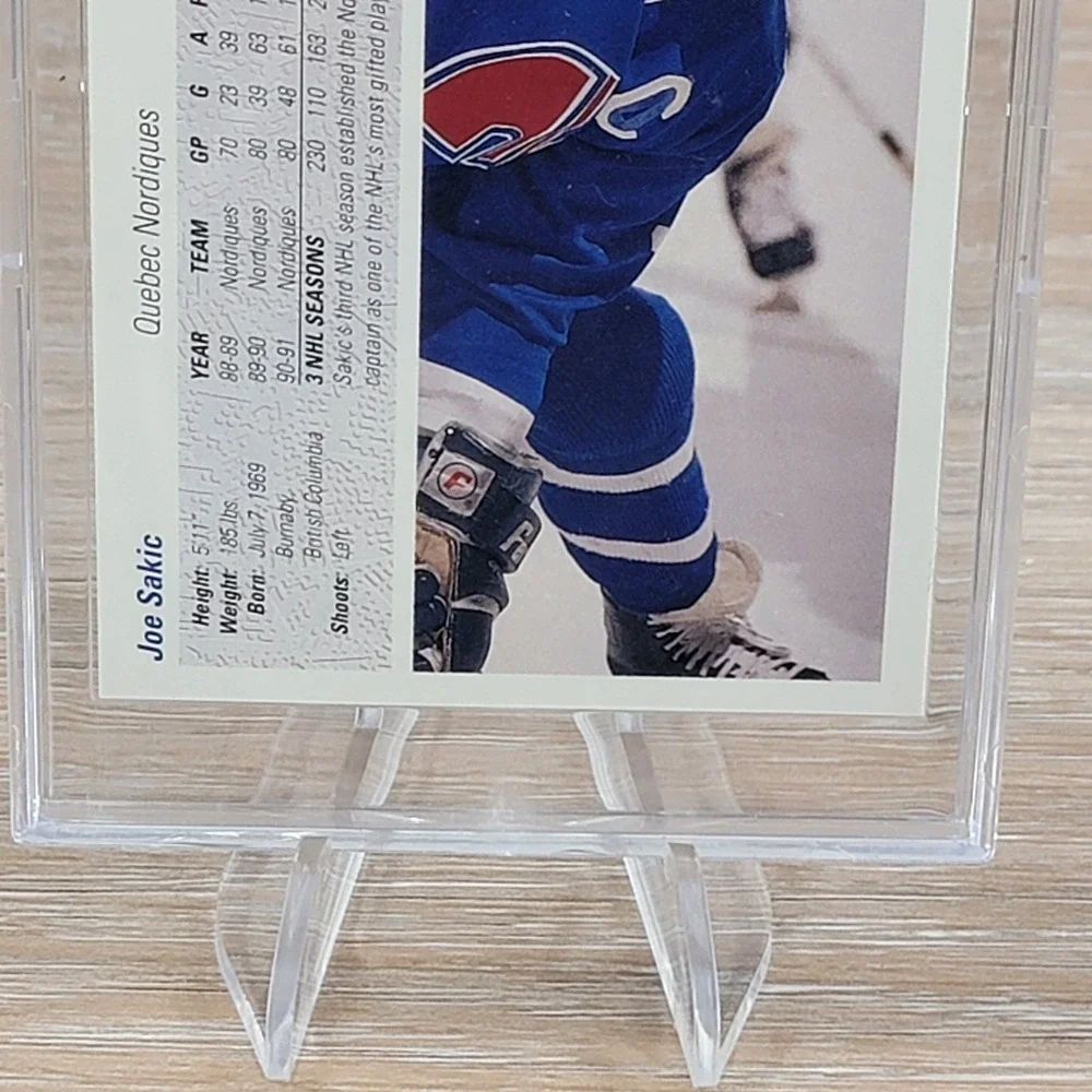 Joe Sakic Autographed 1991-92 Upper Deck #333 Quebec Nordiques Signed
